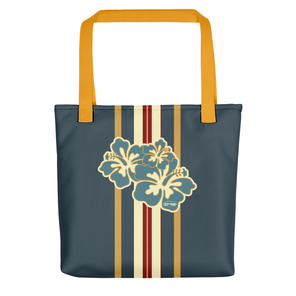 Hibiscus Street n Beach Bag Blue-Blue