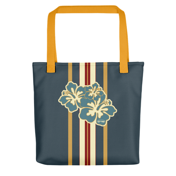 Hibiscus Street n Beach Bag Blue-Blue